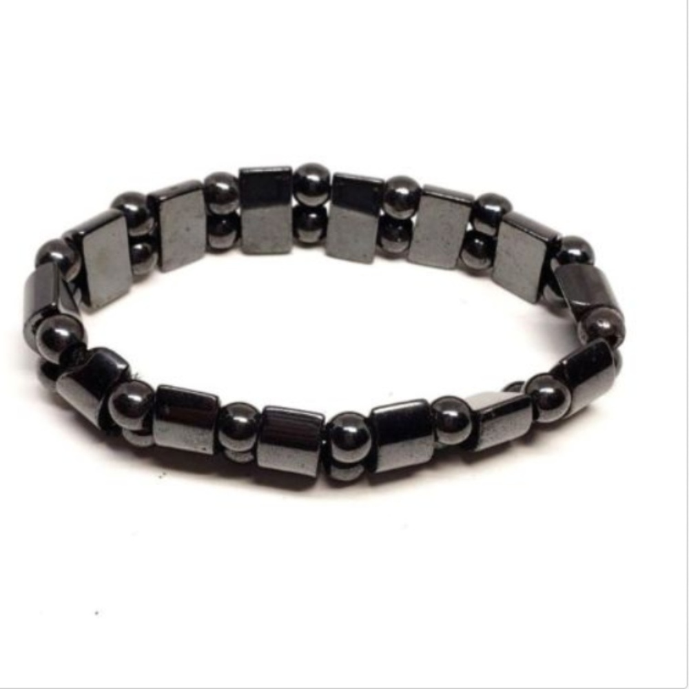 Black Hematite Women's Stretch Bracelet